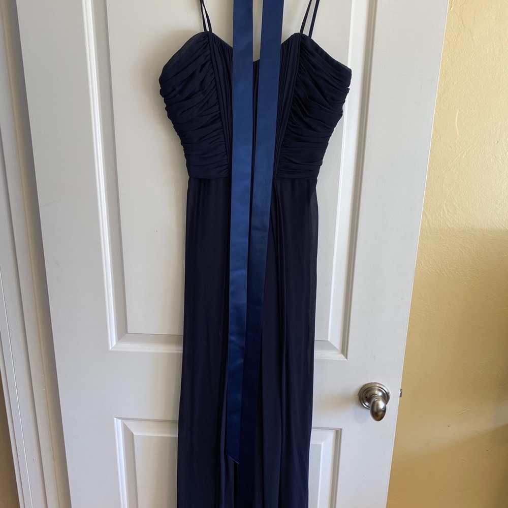 WTOO strapless bridesmaid dress - navy